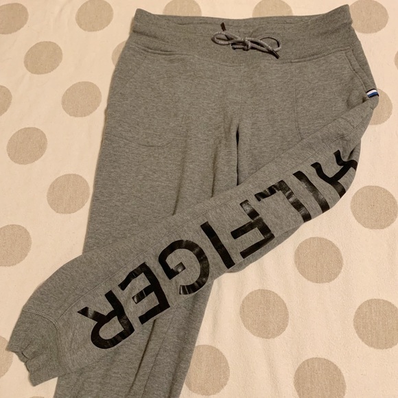 Tommy Hilfiger Grey Tommy Sport Joggers Sweats - Picture 2 of 9